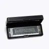 Stainless steel harmonica - 10 holes - with case - Swan Senior Bruce Blues