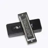 Stainless steel harmonica - 10 holes - with case - Swan Senior Bruce Blues