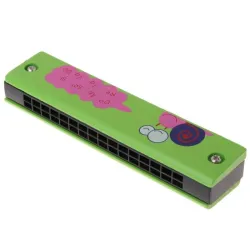 Wooden harmonica - children / kids - 16 holes