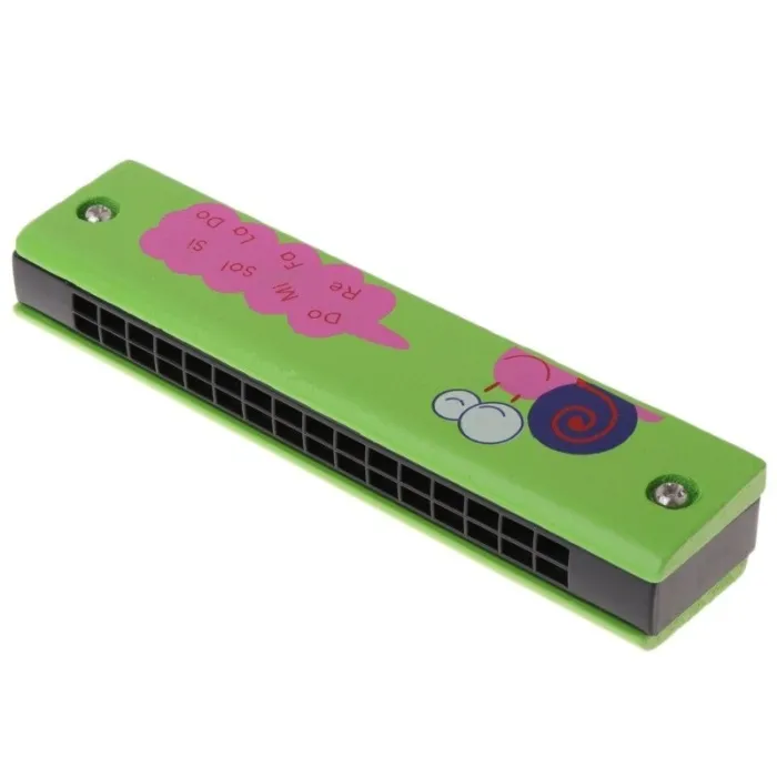 Wooden harmonica - children / kids - 16 holes