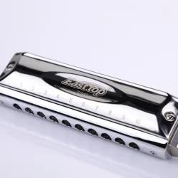Easttop - chromatic harmonica - 10 holes - key C - with caseHarmonica