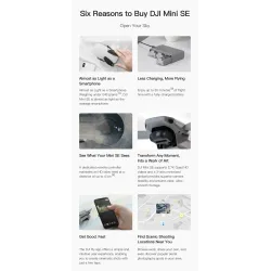 Drone PiezasDJI Mini SE - 4KM - FPV - 2.7K Camera - GPS - RC Drone Quadcopter - RTF