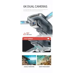 Drone PiezasS179GPS - 5G - WIFI - FPV - GPS - 6K Wide-angle Dual Camera - Brushless - RC Drone Quadcopter - RTF
