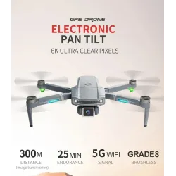 Drone PiezasS179GPS - 5G - WIFI - FPV - GPS - 6K Wide-angle Dual Camera - Brushless - RC Drone Quadcopter - RTF