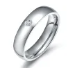 Elegante / klassieke ring - met zirkoon - 5mmRingen
