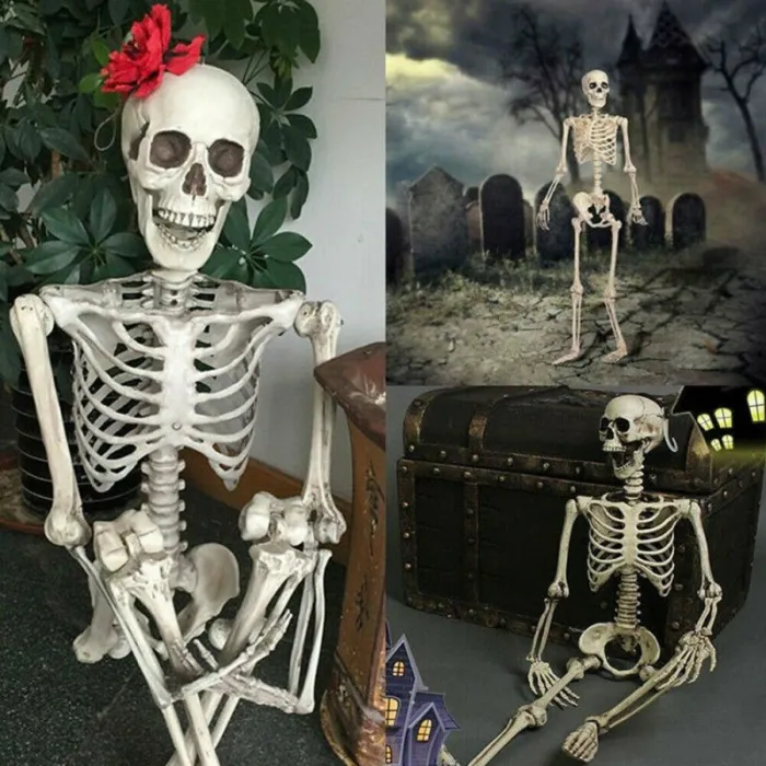 Szkielet człowieka w naturalnej wielkości - ruchomy - Halloweenowa dekoracja - 40cmHalloween & Impreza
