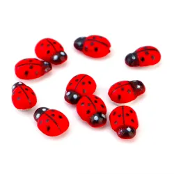 Pegatinas de paredVinilos mariquitas de madera 100 piezas