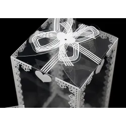 Transparente Geschenkbox - Hochzeit / Party / Kuchen / Geschenke