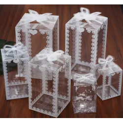 Transparente Geschenkbox - Hochzeit / Party / Kuchen / Geschenke