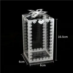 Transparente Geschenkbox - Hochzeit / Party / Kuchen / Geschenke
