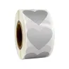 Hartvormige etiketten - krasstickers - 2,5 cm - 300 stuksDecoratie