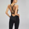 Sportowe body z siateczki - na ramiączkach spaghetti - na siłownię / jogę / fitnessFitness