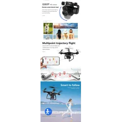 Electric YunTai UAV 101 - GPS - 5G - WiFi - FPV - 4K Electric Camera - RC Drone Quadcopter - RTF