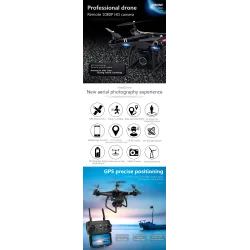 Electric YunTai UAV 101 - GPS - 5G - WiFi - FPV - 4K Electric Camera - RC Drone Quadcopter - RTF