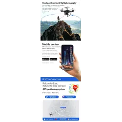 Electric YunTai UAV 101 - GPS - 5G - WiFi - FPV - 4K Electric Camera - RC Drone Quadcopter - RTF