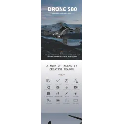S80 - WiFi - FPV - 4K Dual Camera - Foldable - RC Quadcopter - RTF