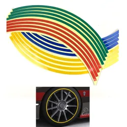 PegatinasTiras reflectantes para ruedas de coche - pegatinas - 16 piezas