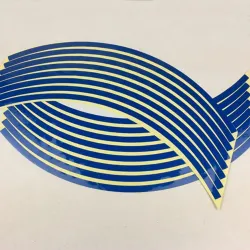 Autowiel reflecterende strips - stickers - 16 stuksStickers