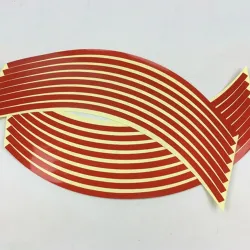 Autowiel reflecterende strips - stickers - 16 stuksStickers