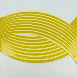 Autowiel reflecterende strips - stickers - 16 stuksStickers