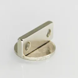 N35N35 rectangular magnet - with double holes - 30 * 10 * 3.4mm - 20 / 30 / 50 pieces