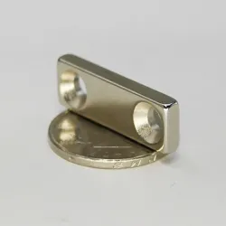 N35N35 rectangular magnet - with double holes - 30 * 10 * 3.4mm - 20 / 30 / 50 pieces