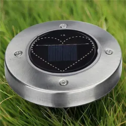 Lampa solarna w kształcie serca - światło ogrodowe - trawnik / ganek / patioOświetlenia słonecznego