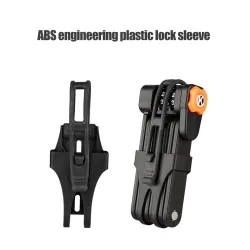 Steel folding bicycle - lock - anti theft - with password