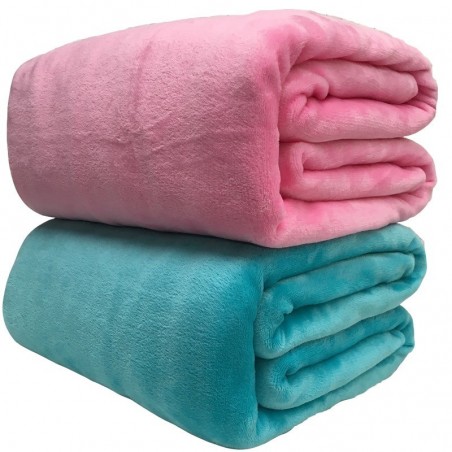 Warm blanket - soft coral fleece