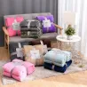 Quilted flannel blanket - super soft - bedspread - throw over for sofa - winter warm