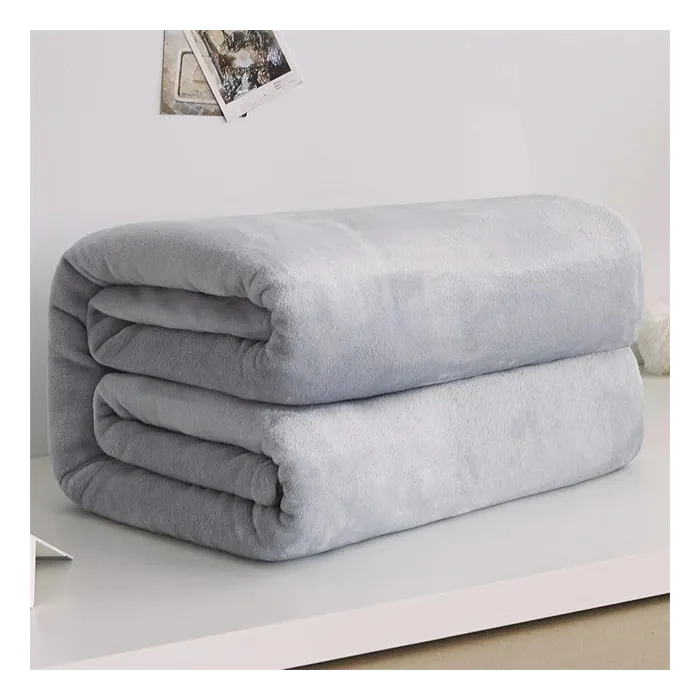Coral fleece blanket - winter  warm - soft and light - sofa plaid