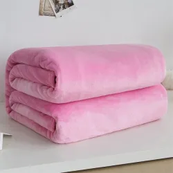 Coral fleece blanket - winter  warm - soft and light - sofa plaid