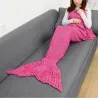 CAMMITEVER Mermaid tail blanket - knitted - for adults - super soft - all seasons - various colours