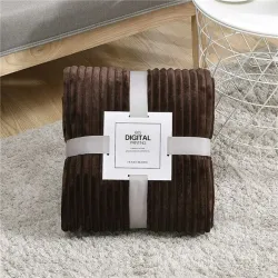 Quilted flannel blanket - super soft - bedspread - throw over for sofa - winter warm