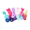 Kleurrijke hairextensions - metalen haarclip met strikPruiken