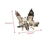 Hollow flying butterfly - metal hair clip