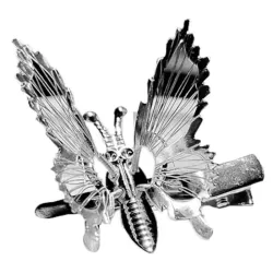 Hollow flying butterfly - metal hair clip
