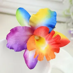 Modische Haarspange - Handarbeit - Blumenorchidee