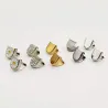 Metal shoelace heads - buckles / ends - replaceable - 5 pieces