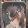 Vintage vlindervormige haarclip - met kettingHaarspelden