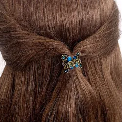 Crab shaped hairclip - with crystal decorations - girls / women