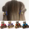 Krab / vlindervormige retro haarclip - met kristallenHaarspelden