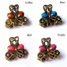 Crab shaped hairclip - with crystal decorations - girls / women