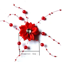 Pinzas de cabelloBridal flower hairclip - with pearl decorations