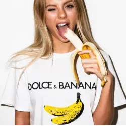 Dolce & Banana - funny print t-shirt - short sleeve