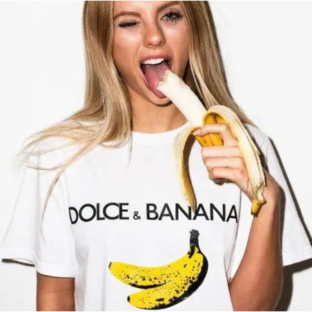 Dolce & Banana - funny print t-shirt - short sleeve