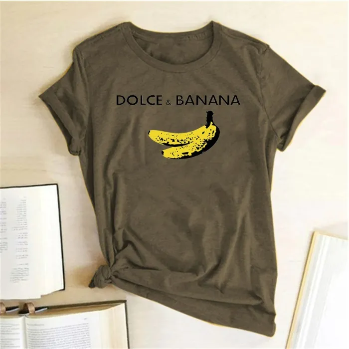 Dolce & Banana - T-shirt met grappige print - korte mouwBlouses & overhemden