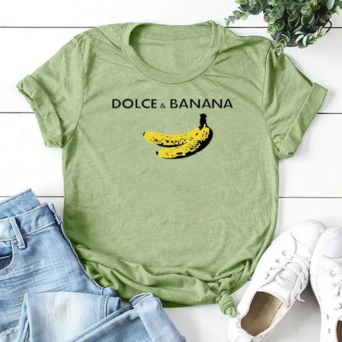 Dolce & Banana - lustiges T-Shirt mit Print - Kurzarm