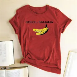 Dolce & Banana - lustiges T-Shirt mit Print - Kurzarm