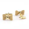 Bow-knot / ball - gold / silver metal cufflinks